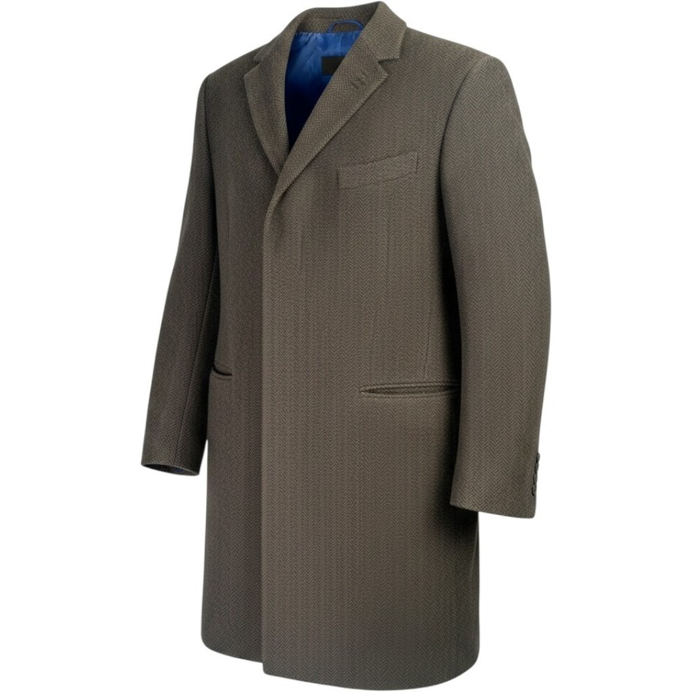 Tommy Hilfiger Men's Modern-Fit Toggle Overcoat Coat 40 R Dark Brown Wool